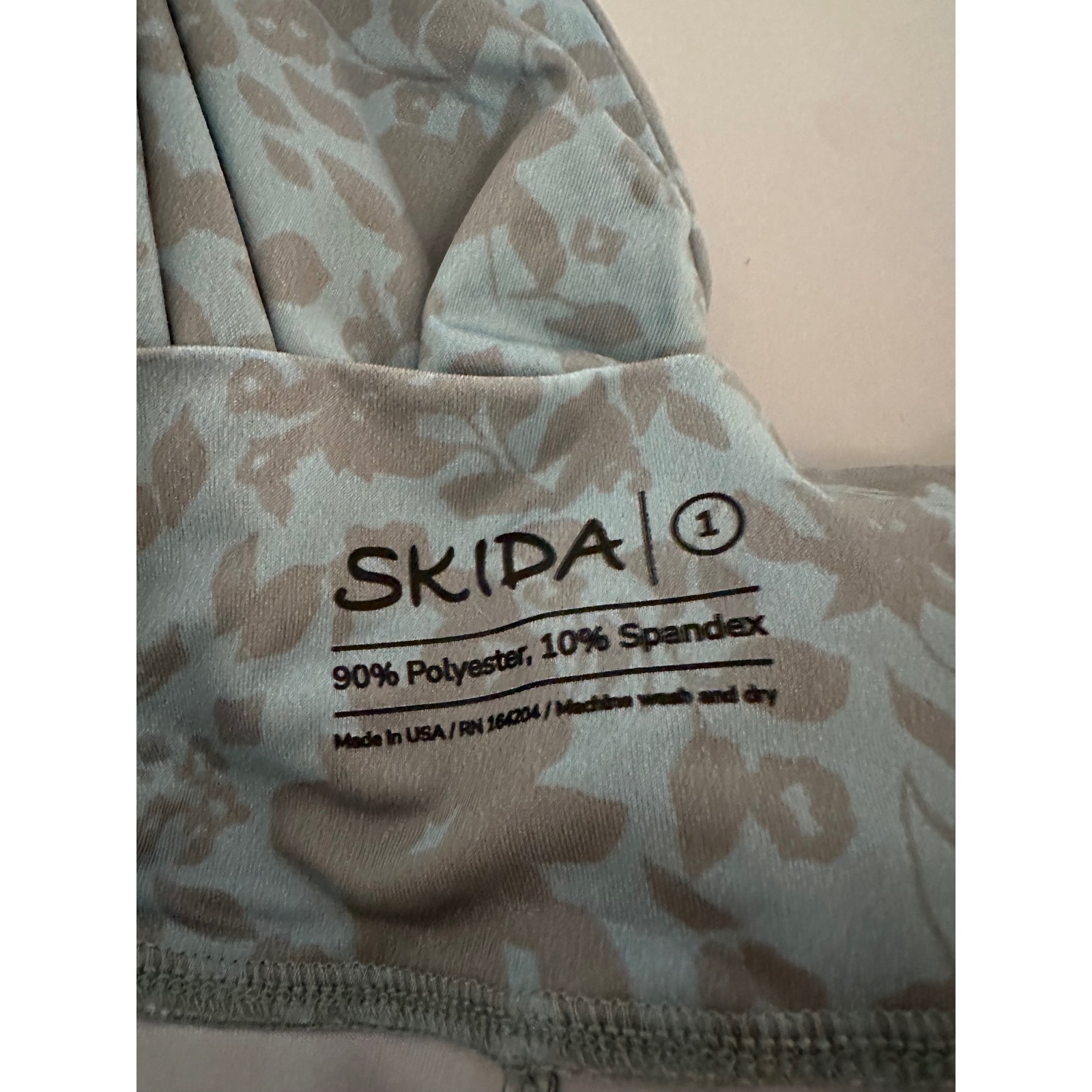 Nwt Skida Blue Floral Shadow Visca Wide Leg Pants | Size 1 (Small) — image 5 of 8